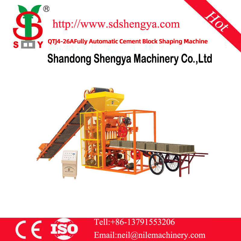 QTJ4-26AFully Automatic Cement Block Shaping Machine